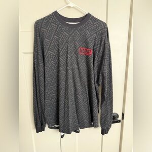 Marvel Black and Red Logo Long Sleeve Shirt